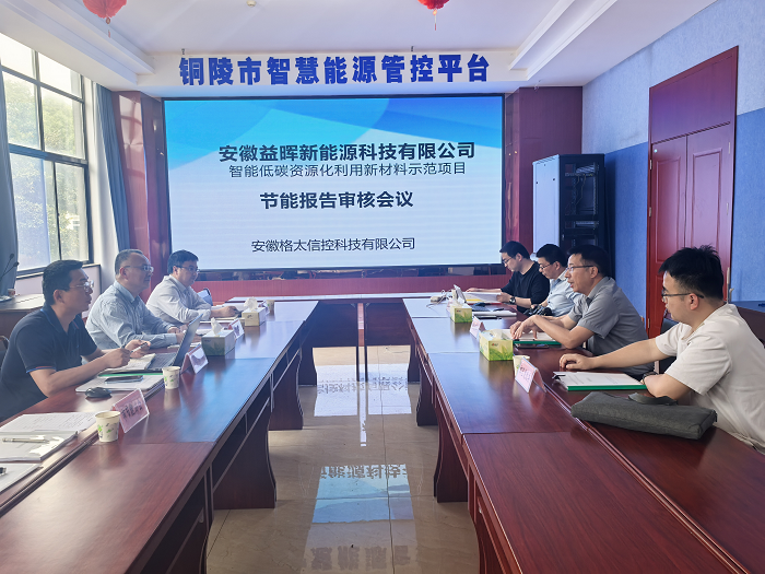 我会组织召开安徽益晖新能源科技有限公司《智能低碳资源化利用新材料示范项目节能报告》评审会